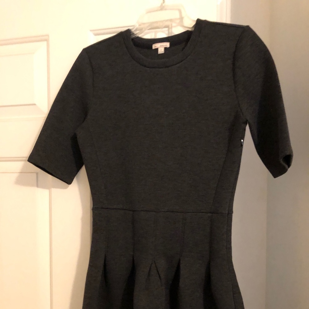 Gap Heathered Dark Gray Sweater Dress